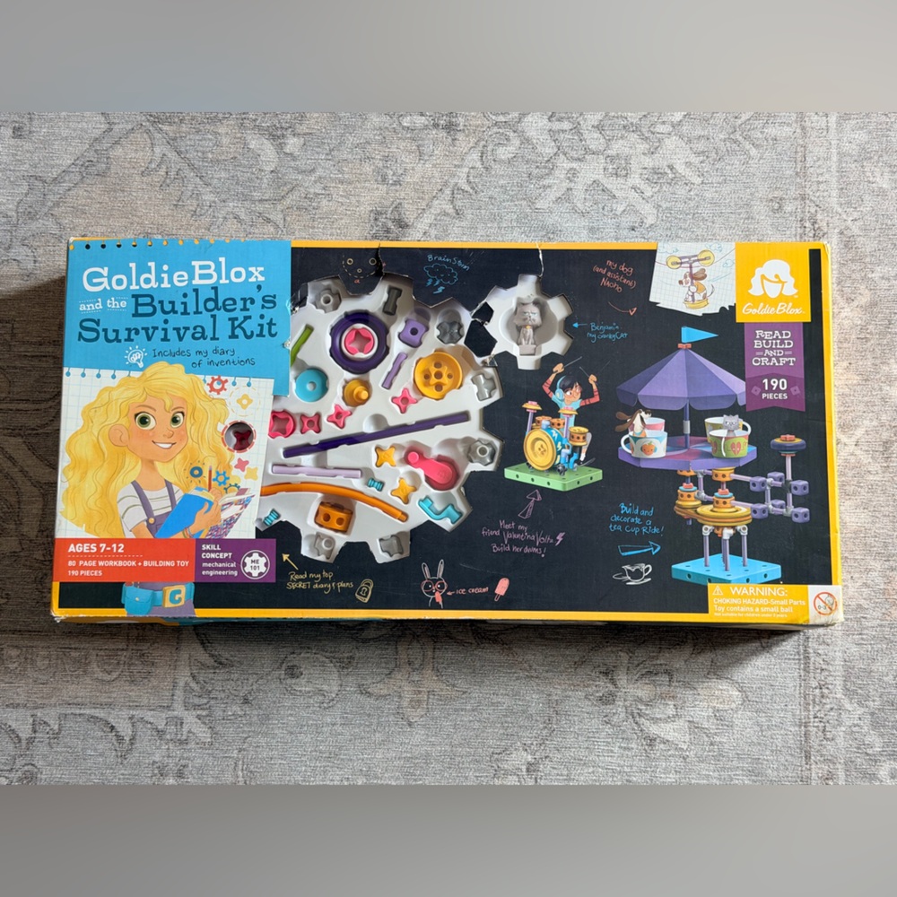 Goldie Blox Builder's Survival Kit Kids Building Set -New w/ box damage retro